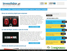Tablet Screenshot of investidor.pt